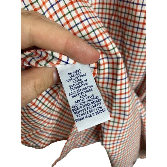 Ralph Lauren Checkered Dress Shirt Slim Fit XXL - Picture 8 of 8